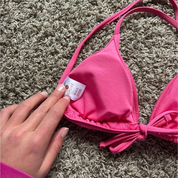 Target Pink Triangle Bikini Top - Picture 2 of 3